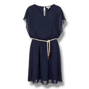 by & by Juniors plus size blue Sleeveless Belted Dress 3x